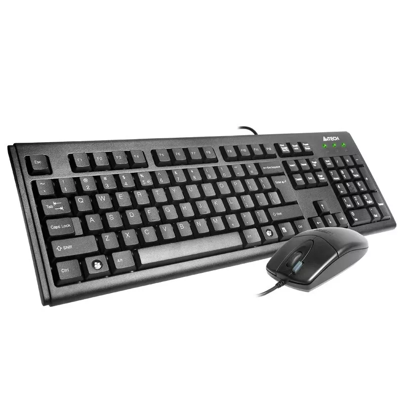 A4Tech KM-72620D - Tastatur-Maus-Set - USB - US - Schwarz