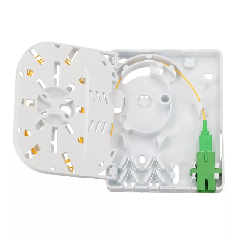 Extralink Olivia Glasfaserbox, 2 Spleiße, mit Pigtail und SC/APC Adapter