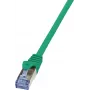 Netzwerkkabel LogiLink 10m Cat.6A RJ-45 S/FTP 10G Grün