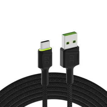 Grün Cell KABGC06 USB-Kabel 1,2 m USB A USB C Schwarz