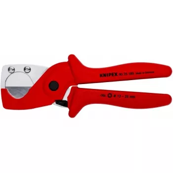 Knipex 90 25 185 - Rohrschneider - Edelstahl - Kunststoff - Rot - 1,2 cm - 18,5 cm (90 25 185)