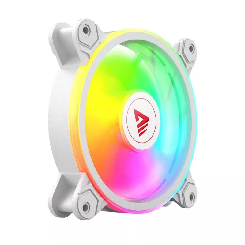 SAVIO FAN-01 WHITE 4er-Pack 120mm ARGB-Lüfter inklusive Controller und Fernbedienung