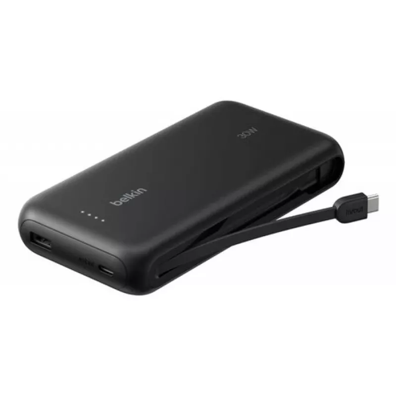 Tragbare Powerbank Belkin GAMING POWERBANK 20000mAh mit integriertem USB-C-Kabel 30W