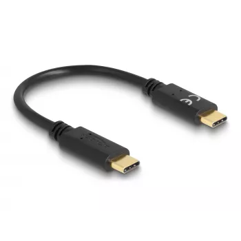 DeLOCK USB Type-C Ladekabel 15 cm PD 5 A mit E-Marker