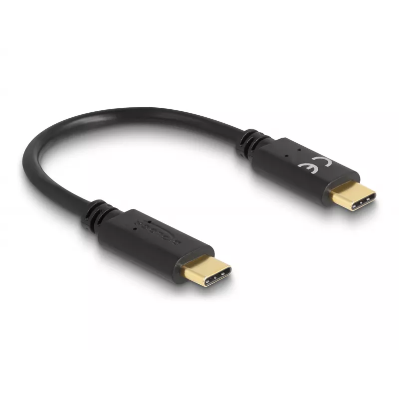 DeLOCK USB Type-C Ladekabel 15 cm PD 5 A mit E-Marker