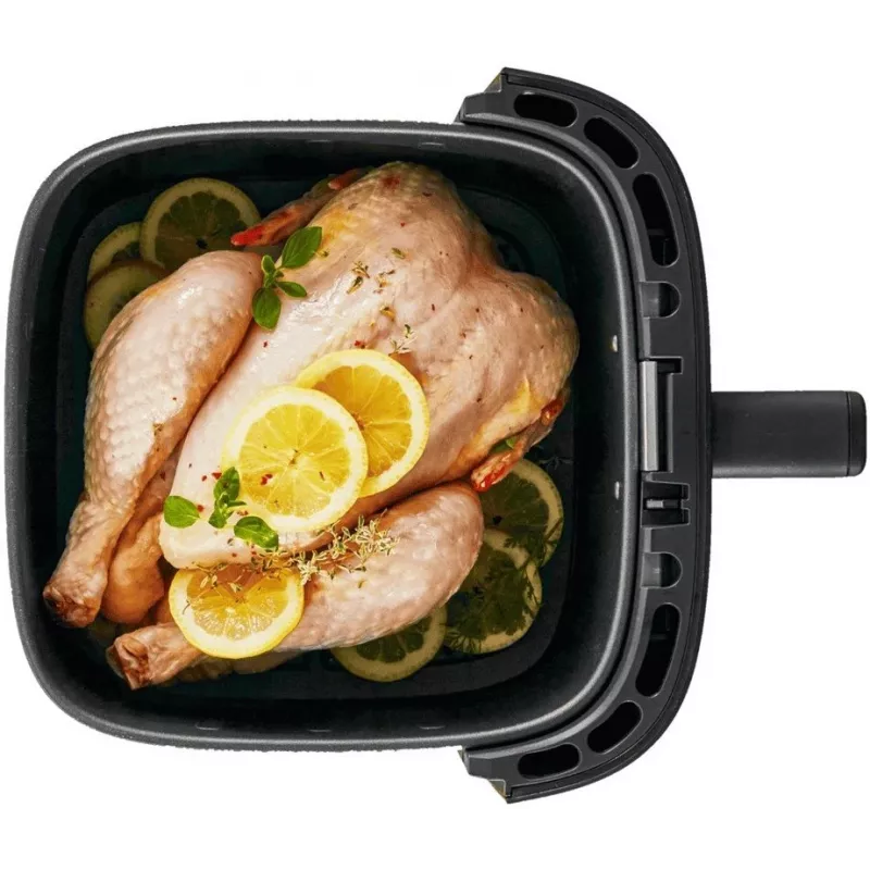 Tefal Easy Fry Silence EY551HE0 Fritteuse Einzel 5 L Stand-alone Heißluftfritteuse Schwarz, Grau, Edelstahl