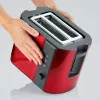 Toaster Severin AT 2217 2 Scheiben 800 W Schwarz Rot