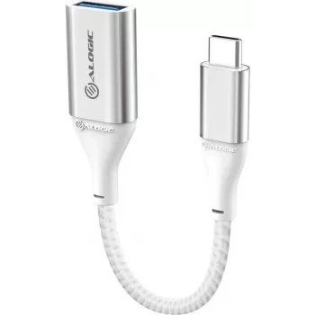 Alogic Super Ultra - USB-Adapter - 24 pin USB-C (M) auf USB Typ A (W) - USB 3.1 Gen 1 - 3 A - 15 cm - Silber (ULCAA-SLV)