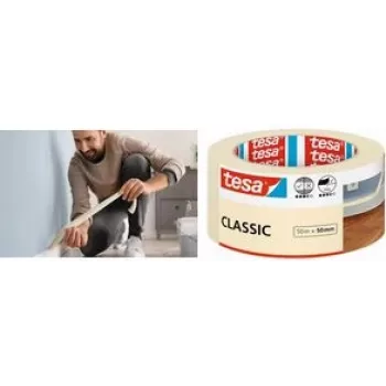 Abdeckband Tesa Classic 52803 — 50 m Rolle, 19 mm Breite