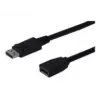 Digitus ASSMANN - DisplayPort-Verlängerungskabel - DisplayPort (M) - DisplayPort (W) - 2 m (DisplayPort 1.2) - vergossen - Schwarz (AK-340200-020-S)
