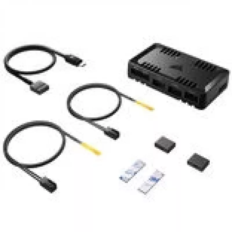 Lüftersteuerung CORSAIR COMMANDER DUO ARGB iCUE LINK Hybrid – adressierbares RGB, iCUE-Integration