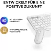 Logitech Pebble 2 Combo Set, Weiß, Kabellos, Deutsch, 920-012204