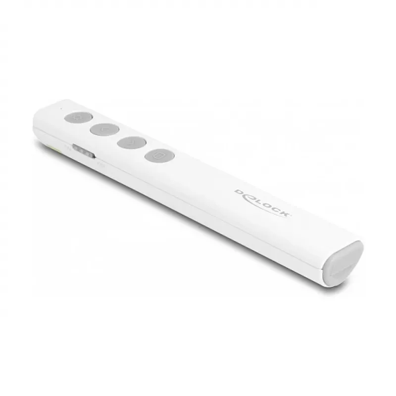 DeLOCK USB-Laser-Presenter, weiß, kabellos, USB-RF-Nano-Empfänger