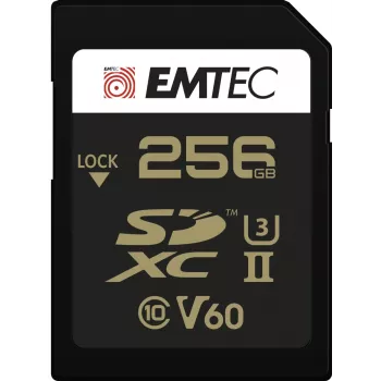 Speicherkarte Emtec 256GB SDXC UHS-II ECMSD256GUHS2V60
