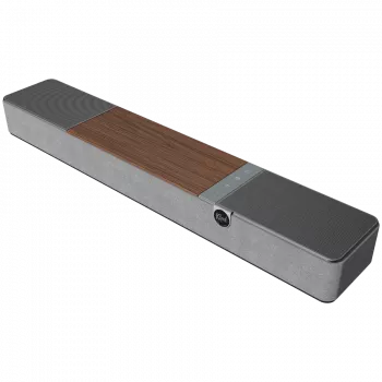 Soundbar KLIPSCH Flexus CORE 100 — 2.1 Kanäle, 100 W, integrierter Subwoofer, Grau/Walnuss