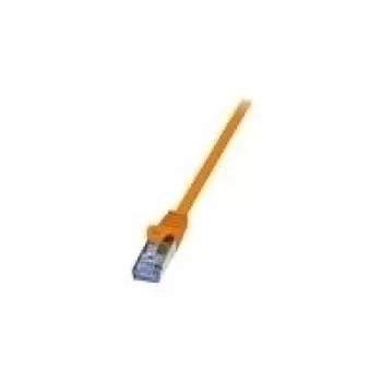 Logilink PrimeLine - Patchkabel - RJ-45 (M) - RJ-45 (M) - 1,5 m - SFTP, PiMF - CAT 6a - Gecrimpt, glatt, halogenfrei - orange (CQ3048S)