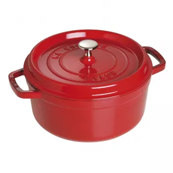 Einzeltopf Staub Cocotte 24 cm Kirsche