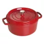 Einzeltopf Staub Cocotte 24 cm Kirsche