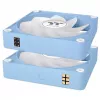Thermaltake CT140 EX Reverse ARGB 140mm Gehäuselüfter 3er-Pack Hortensienblau