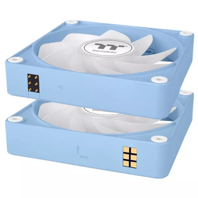 Thermaltake CT140 EX Reverse ARGB 140mm Gehäuselüfter 3er-Pack Hortensienblau