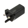 iBOX C-65 Schwarz, universelles GaN-65-W-Ladegerät mit UK-Stecker