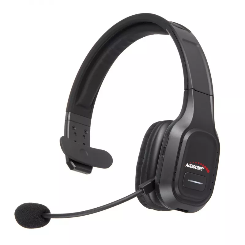 Audiocore 74452 Bluetooth-Headset Kopfhörer Geräuschunterdrückung Mikrofon Call Center Google Siri Büro kabellos