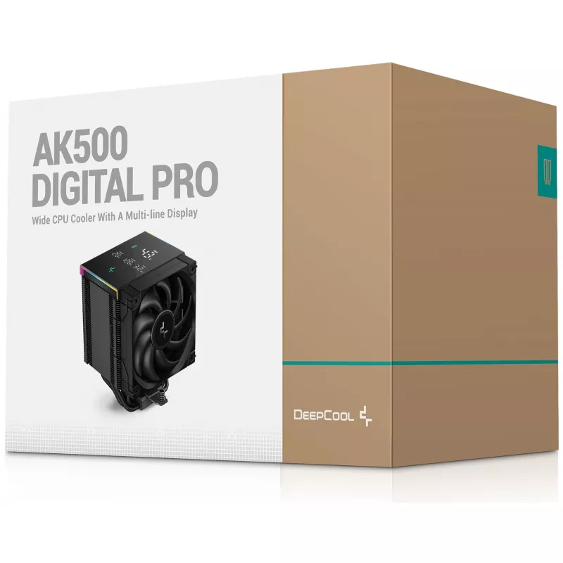 Luftkühler DeepCool AK500 Digital Pro 12 cm Schwarz Fluid-Dynamic-Lager