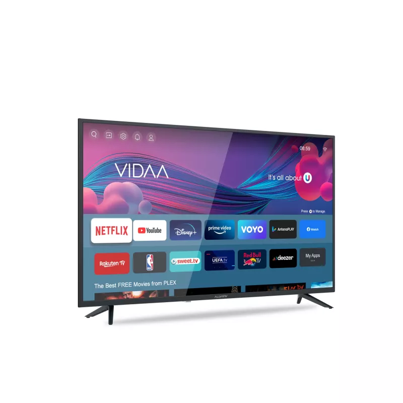 Fernseher Allview 43iPlay6000-F, 108 cm, Smart TV, FullHD, LED, Klasse E, Schwarz