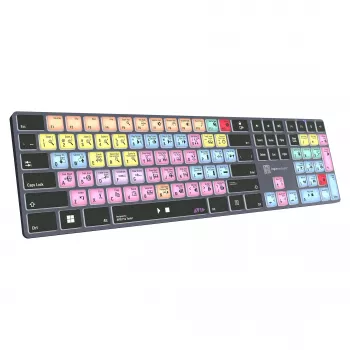 Mechanische Full-Size-Tastatur LogicKeyboard LKB-PT-TPC, USB + Bluetooth, QWERTZ Deutsch, Schwarz