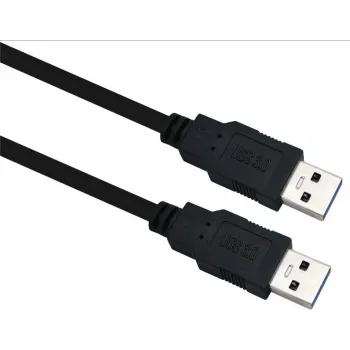 USB 3.0 A-auf-A-Kabel helos 5,0 m – schwarz