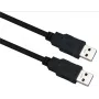 USB 3.0 A-auf-A-Kabel helos 5,0 m – schwarz