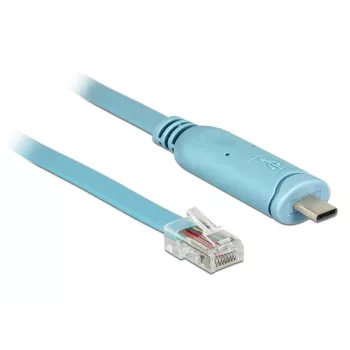 Serielles Kabel DeLOCK 63914 USB Type-C RJ45 3m Blau