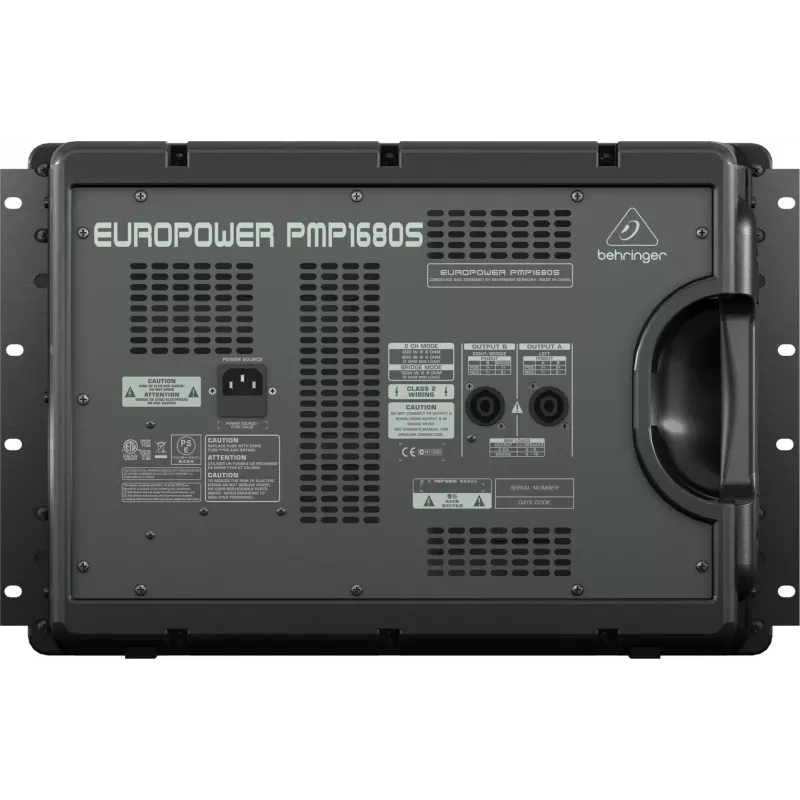 Behringer PMP1680S Audiomixer 10 Kanäle 10 - 200000 Hz Schwarz