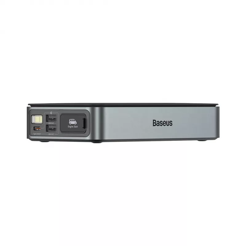 Powerbank/Starthilfe Baseus Pro+ Auto-Starthilfe, 12000mAh, 1200A, USB (Schwarz)