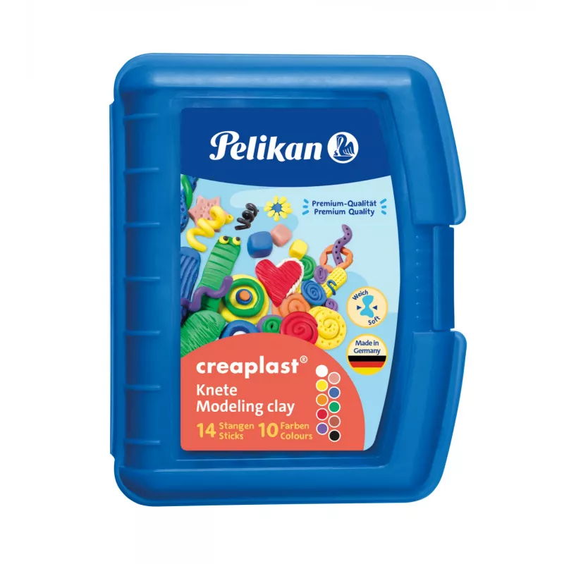 Modelliermasse Pelikan Creaplast 240 g Mehrfarbig 14 Stück