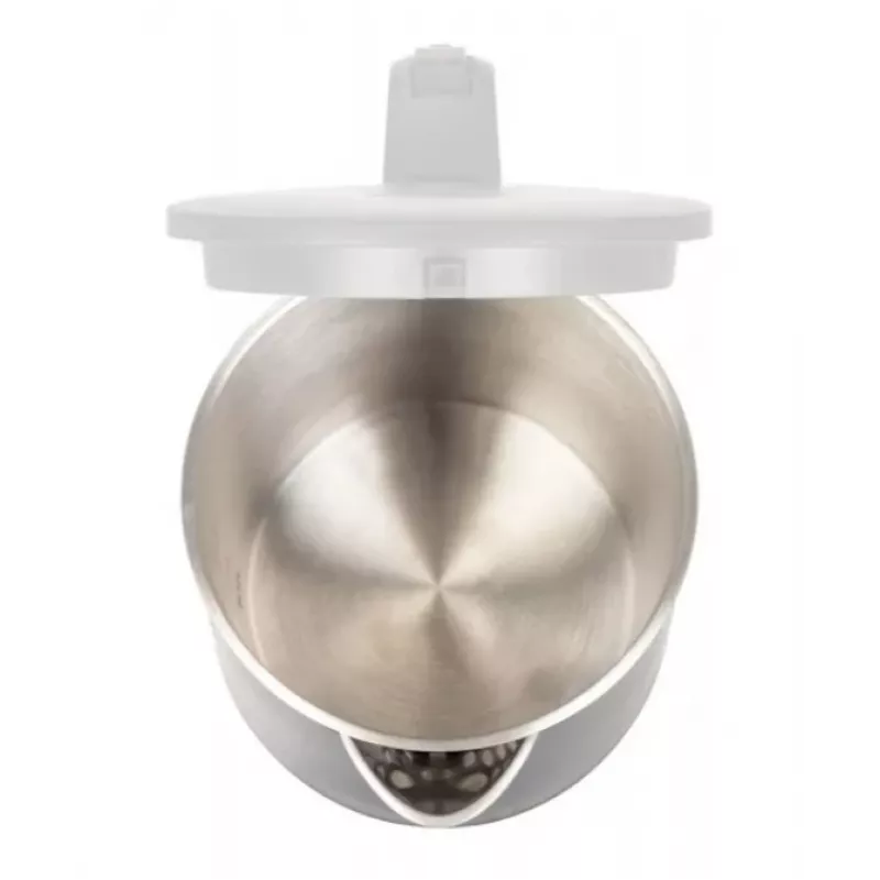 Wasserkocher MPM 1,7 L 2200 W Edelstahlgehäuse, Tasten, einstellbarer Thermostat, Sicherheitsverriegelung
