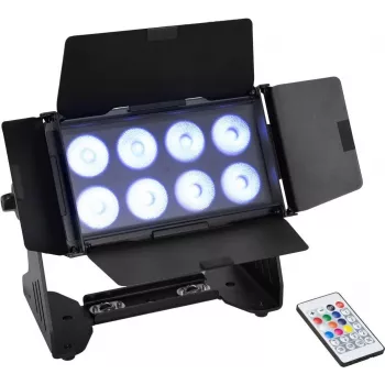 LED-Waschleuchte EUROLITE Multiflood 8x10W RGBW CRMX (Modell 41606255)