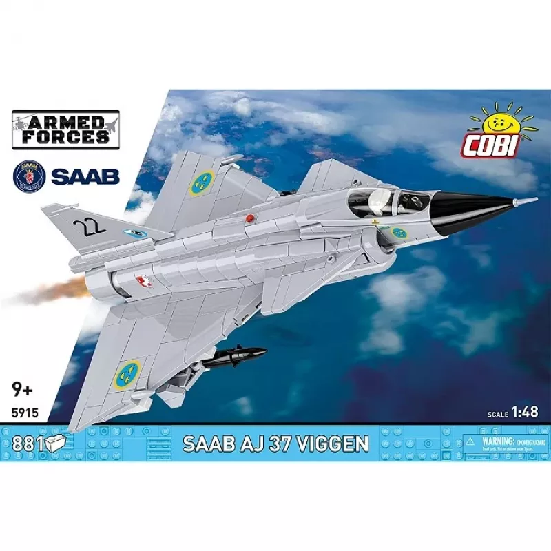 Cobi Blocks Saab AJ 37 Viggen 881-tlg. Konstruktionsset