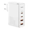 Travel Charger Baseus GaN2 Pro Quick 2x USB + 2x USB-C, 100W, EU (Weiß)