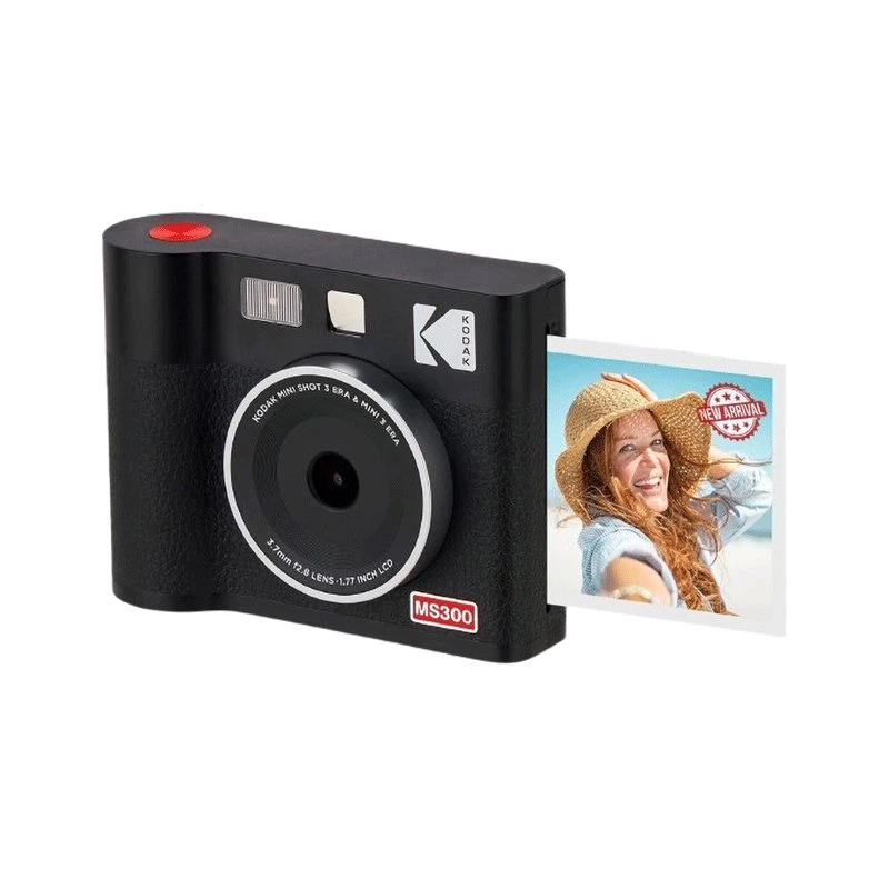 Sofortbildkamera Kodak Mini Shot 3 Era – Schwarz, 4Pass-Drucktechnologie