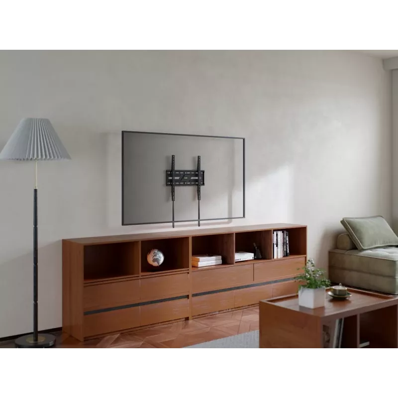 Gembird WM-75F-02 TV-Wandhalterung (fest), 32“–75“, schwarz