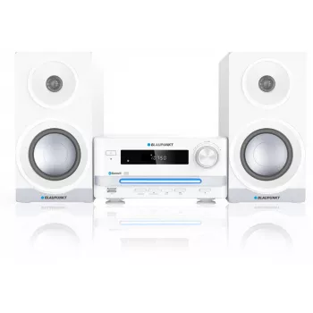 Home Audio Mikrosystem BLAUPUNKT MS16BT 15 W, CD/USB/MP3, Bluetooth, FM RDS, Weiß