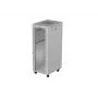 19 Zoll 32HE LANBERG Stand-Rack-Schrank 600×800 mm Grau mit Glastür und LCD (flach Pack)