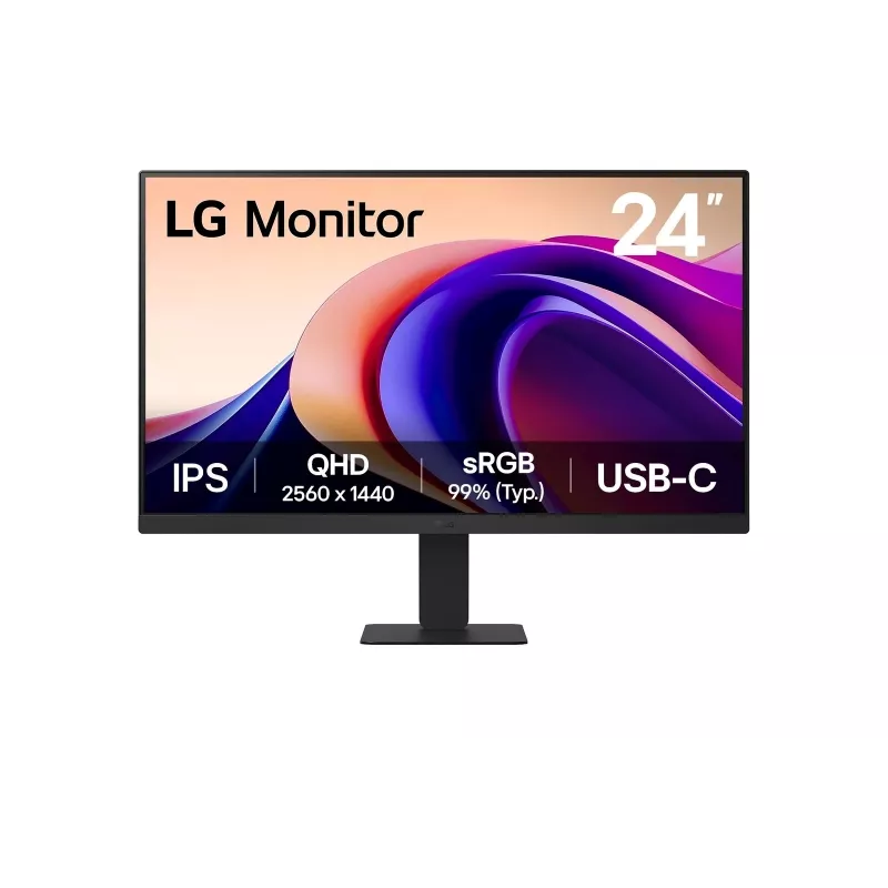 LG 24U631A-B Computermonitor 60,5 cm (23,8 Zoll) 2560 x 1440 Pixel Quad HD Schwarz