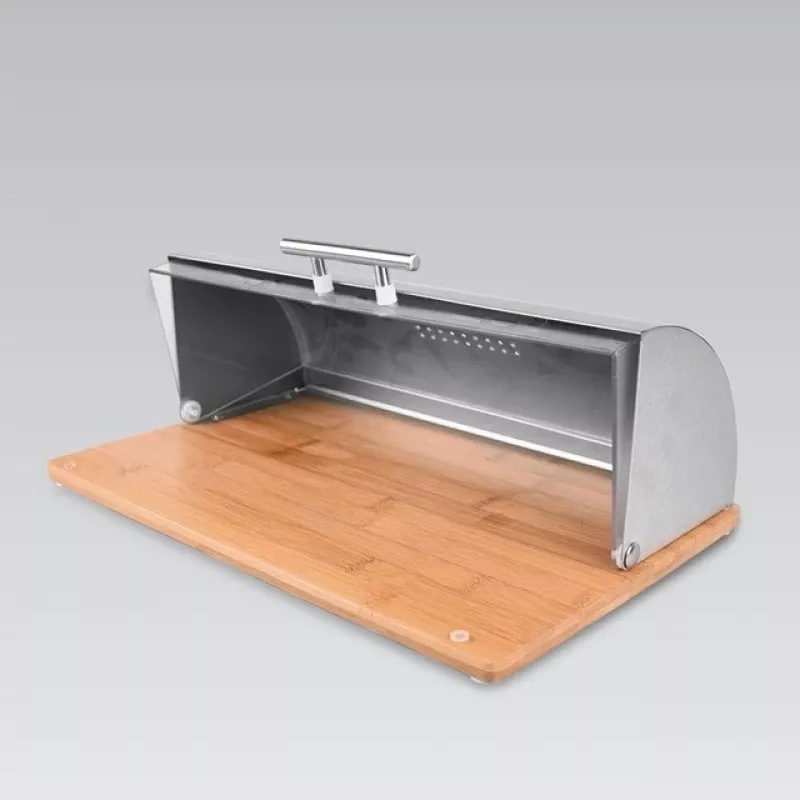 Brotkasten Maestro MR-1670S Edelstahl, Arbeitsplatte 370×240×140 mm