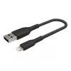 Cable Braided USB-Lightning 15cm black