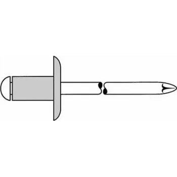 Blindniet GESIPA 5,0x10,0 mm K14 Aluminium/Edelstahl, 250 Stück
