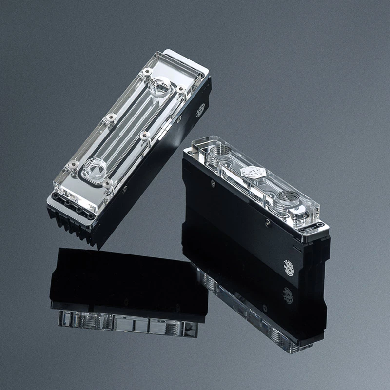 Bitspower Memory Cooler, DDR5, transparent, doppelseitig - 4 DIMMS