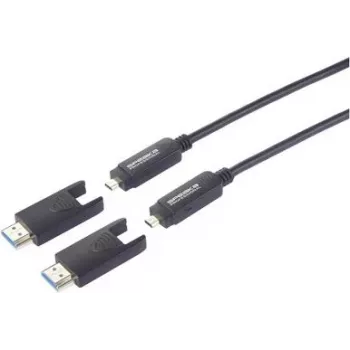 SpeaKa Professional Glasfaser HDMI-Verbindungskabel HDMI-A Stecker HDMI-Micro-D (SP-13597800)