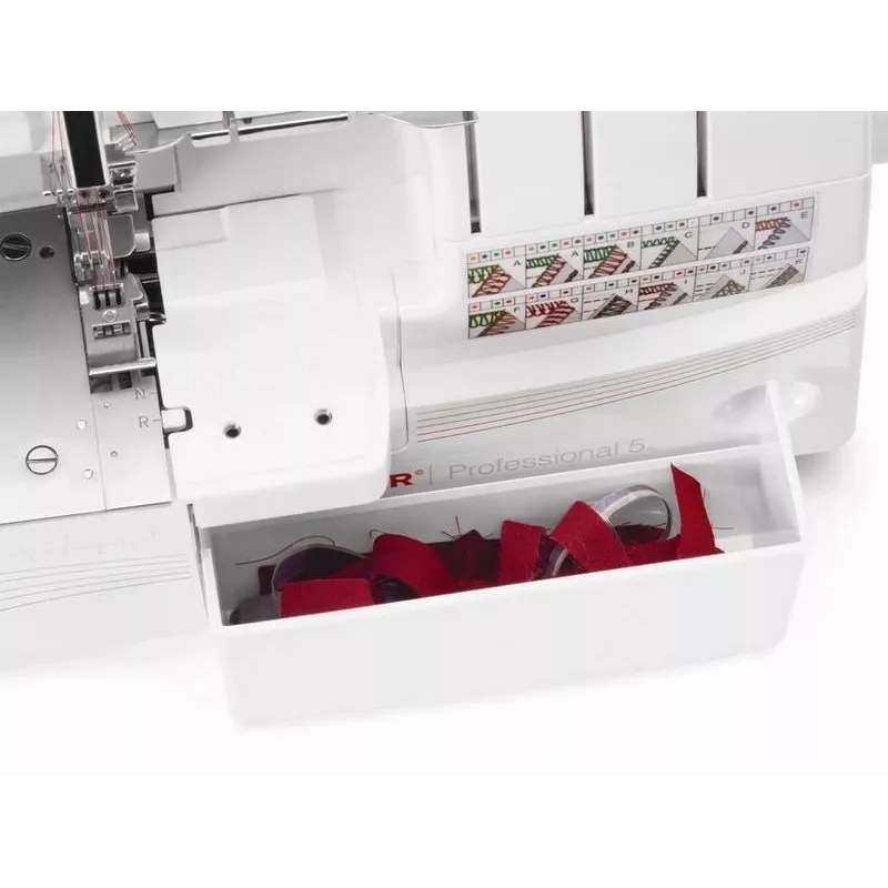 Overlock Singer 14T968 Nähmaschine, elektrischer Strom, weiß